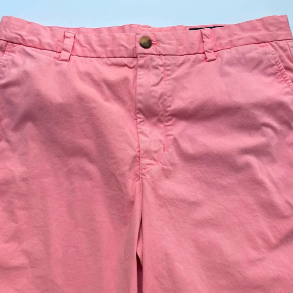Vineyard Vines Breaker Shorts 8.5 Inch Inseam Pink Chino Size 34 - Picture 2 of 10